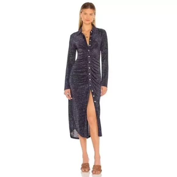 REVOLVE Dresses & Skirts - NWT Revolve Suboo Asha Lurex Shirt Dress
